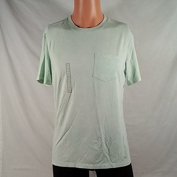 Men's VRST Washed Short Sleeve Pocket Tee Muted Mint- Size Small- New with Tags - Picture 1 of 4